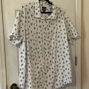 Cactus 3XL Graphic Button-Down